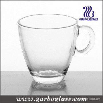 8 oz caneca de café de vidro transparente e caneca de cerveja com alça (GB092908-1)